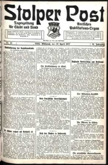 Stolper Post. Tageszeitung für Stadt und Land Nr. 97/1927