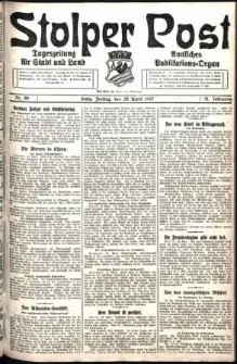 Stolper Post. Tageszeitung für Stadt und Land Nr. 99/1927