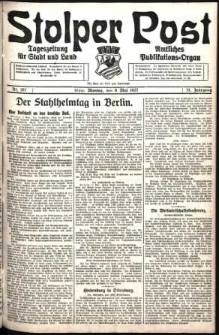 Stolper Post. Tageszeitung für Stadt und Land Nr. 107/1927