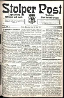 Stolper Post. Tageszeitung f&uuml;r Stadt und Land Nr. 108/1927