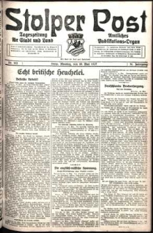 Stolper Post. Tageszeitung f&uuml;r Stadt und Land Nr. 113/1927