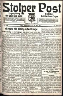 Stolper Post. Tageszeitung f&uuml;r Stadt und Land Nr. 116/1927