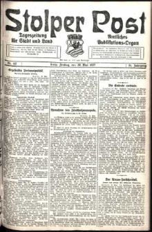 Stolper Post. Tageszeitung für Stadt und Land Nr. 117/1927