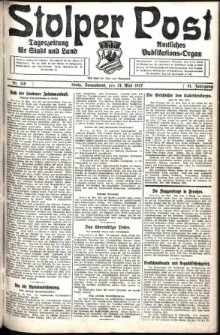 Stolper Post. Tageszeitung f&uuml;r Stadt und Land Nr. 118/1927