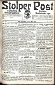 Stolper Post. Tageszeitung für Stadt und Land Nr. 118/1927