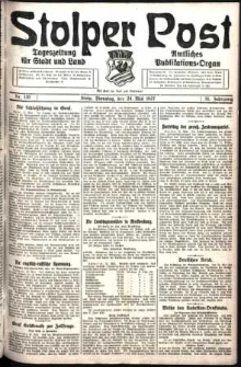 Stolper Post. Tageszeitung f&uuml;r Stadt und Land Nr. 120/1927