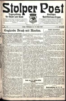 Stolper Post. Tageszeitung für Stadt und Land Nr. 121/1927