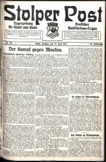 Stolper Post. Tageszeitung f&uuml;r Stadt und Land Nr. 122/1927