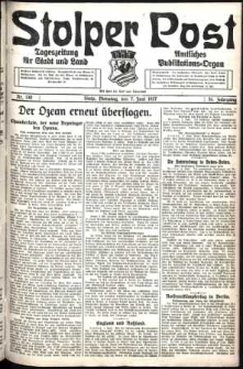 Stolper Post. Tageszeitung f&uuml;r Stadt und Land Nr. 130/1927