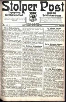 Stolper Post. Tageszeitung für Stadt und Land Nr. 133/1927