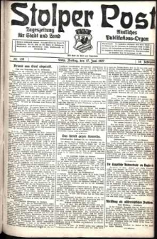 Stolper Post. Tageszeitung für Stadt und Land Nr. 139/1927