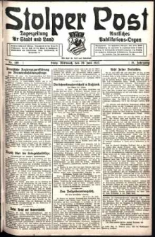 Stolper Post. Tageszeitung für Stadt und Land Nr. 149/1927