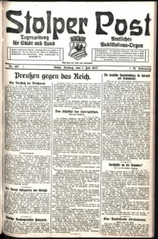 Stolper Post. Tageszeitung f&uuml;r Stadt und Land Nr. 151/1927