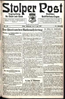 Stolper Post. Tageszeitung für Stadt und Land Nr. 155/1927