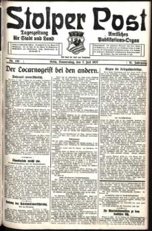 Stolper Post. Tageszeitung für Stadt und Land Nr. 156/1927
