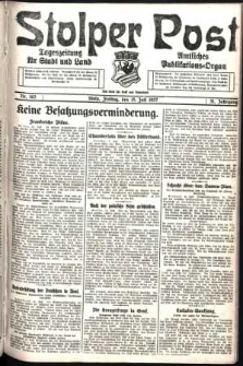 Stolper Post. Tageszeitung für Stadt und Land Nr. 163/1927