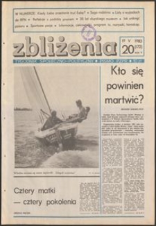 Zbliżenia : tygodnik społeczno-polityczny, 1983, nr 20