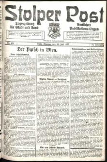 Stolper Post. Tageszeitung für Stadt und Land Nr. 171/1927