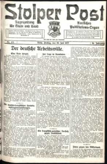 Stolper Post. Tageszeitung für Stadt und Land Nr. 175/1927