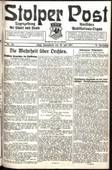 Stolper Post. Tageszeitung f&uuml;r Stadt und Land Nr. 176/1927