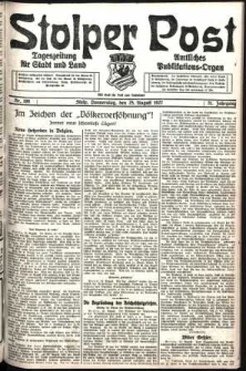 Stolper Post. Tageszeitung für Stadt und Land Nr. 198/1927