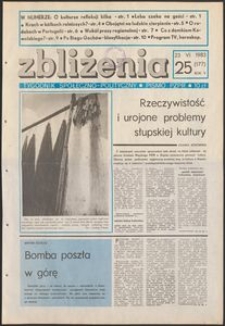 Zbliżenia : tygodnik społeczno-polityczny, 1983, nr 25