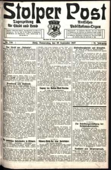 Stolper Post. Tageszeitung für Stadt und Land Nr. 228/1927