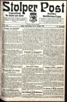 Stolper Post. Tageszeitung für Stadt und Land Nr. 234/1927