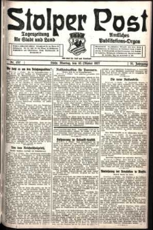 Stolper Post. Tageszeitung für Stadt und Land Nr. 237/1927