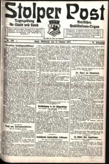 Stolper Post. Tageszeitung für Stadt und Land Nr. 239/1927