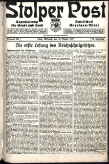 Stolper Post. Tageszeitung für Stadt und Land Nr. 245/1927