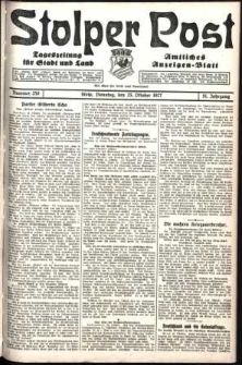 Stolper Post. Tageszeitung für Stadt und Land Nr. 250/1927