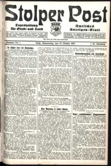 Stolper Post. Tageszeitung für Stadt und Land Nr. 252/1927