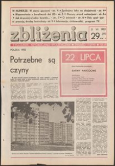 Zbliżenia : tygodnik społeczno-polityczny, 1983, nr 29