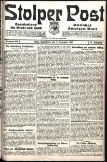 Stolper Post. Tageszeitung für Stadt und Land Nr. 260/1927