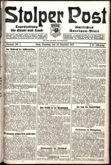 Stolper Post. Tageszeitung für Stadt und Land Nr. 297/1927