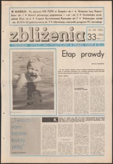 Zbliżenia : tygodnik społeczno-polityczny, 1983, nr 33
