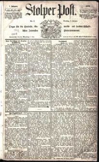 Stolper Post Nr. 1/1883