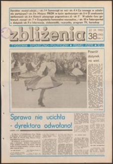 Zbliżenia : tygodnik społeczno-polityczny, 1983, nr 38