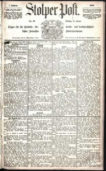 Stolper Post Nr. 25/1883