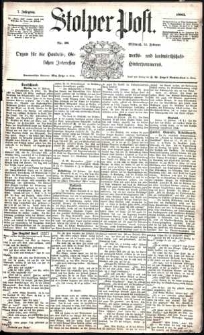 Stolper Post Nr. 38/1883