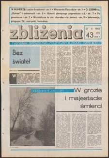 Zbliżenia : tygodnik społeczno-polityczny, 1983, nr 43