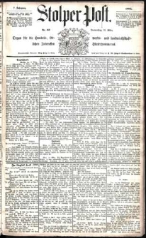 Stolper Post Nr. 63/1883