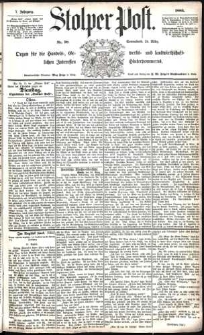 Stolper Post Nr. 70/1883