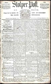Stolper Post Nr. 72/1883