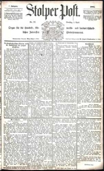 Stolper Post Nr. 77/1883