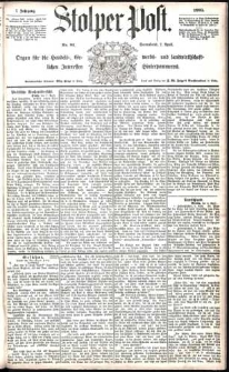 Stolper Post Nr. 81/1883