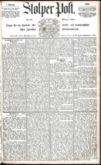 Stolper Post Nr. 82/1883