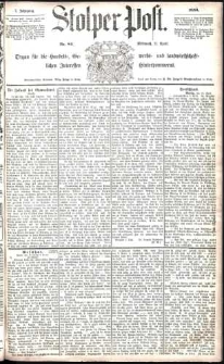 Stolper Post Nr. 84/1883