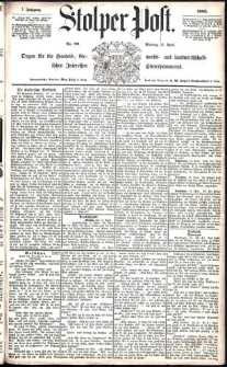 Stolper Post Nr. 88/1883
